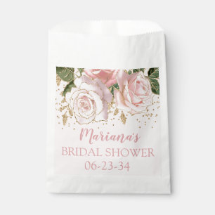 Sachets En Papier Fête des mariées de Parties scintillant d'or ros