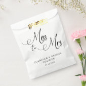 Sachets En Papier Fête des mariées de script simple Black Modern (Scellé)