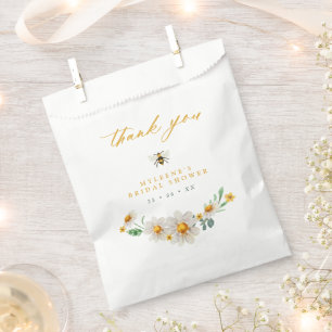 Sachets En Papier Fête des mariées Elegant Bee and Daisies Favoriser
