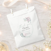 Sachets En Papier Fête des mariées Eucalyptus Rose Et Vert (Coupé)