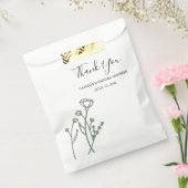 Sachets En Papier Fête des mariées Favoriser le sac Fleur sauvage Sa (Scellé)