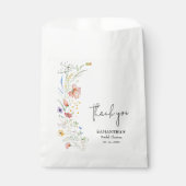 Sachets En Papier Fête des mariées fleur sauvage (Devant)