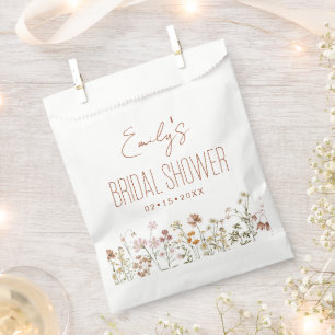 Sachets En Papier Fête des mariées fleur sauvage Boho Dans Bloom Gar