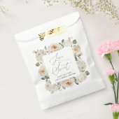 Sachets En Papier Fête des mariées Floral blanc (Scellé)