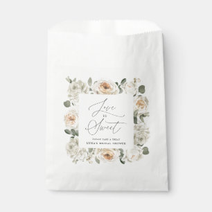 Sachets En Papier Fête des mariées Floral blanc