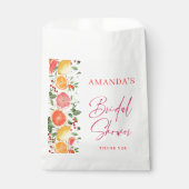 Sachets En Papier Fête des mariées florale brillante Festive en tran (Devant)