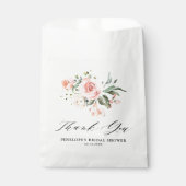 Sachets En Papier Fête des mariées florale Pastel Blush Ivory Pink (Devant)