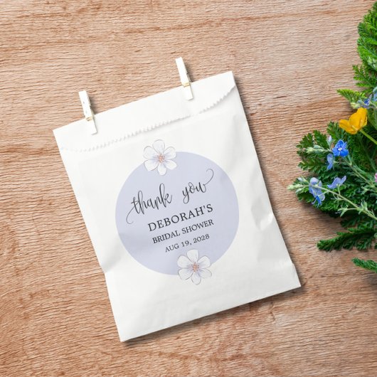 Sachets En Papier Fête des mariées florale romantique Lilac