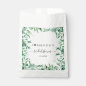 SACHETS EN PAPIER FÊTE DES MARIÉES MARIAGE EUCALYPTUS SAC DE FAVORIS (Devant)