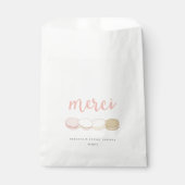 Sachets En Papier Fête des mariées Merci French Macarons (Devant)