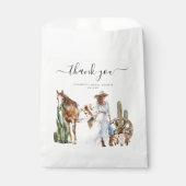 Sachets En Papier Fête des mariées occidentale de Boho | MERCI (Devant)