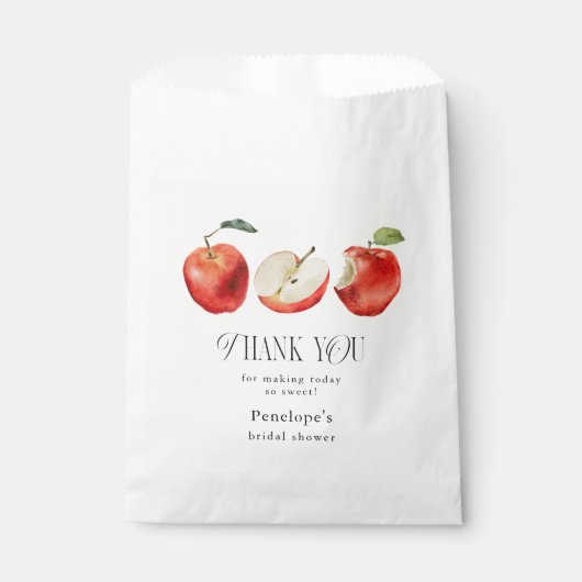 Sachets En Papier Fête des mariées Pommes rouges (Devant)