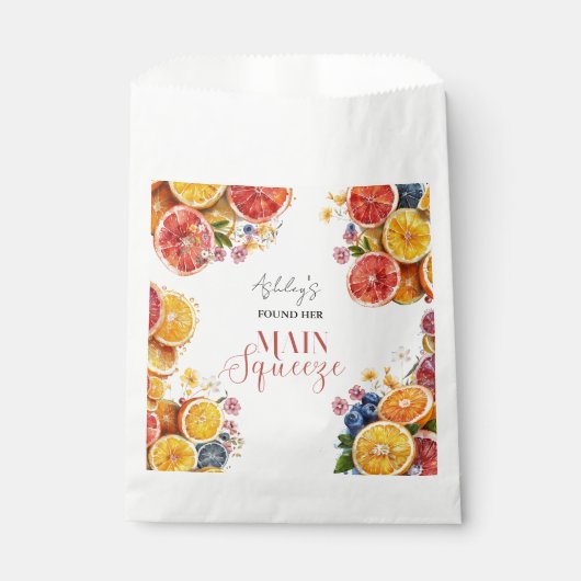 Sachets En Papier Fête des mariées principale des agrumes (Devant)