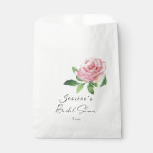Sachets En Papier Fête des mariées rose (Devant)