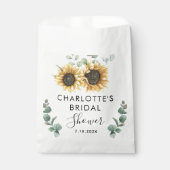 Sachets En Papier Fête des mariées végétale de tournesol (Devant)