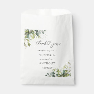 Sachets En Papier Fête des mariées verdoyante Favoriser le sac