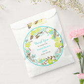 Sachets En Papier Fête des mariées verte et Brown de couronnes flora (Scellé)