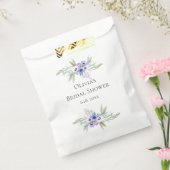 Sachets En Papier Fête des mariées Violet Anémone Hydrangée Fleurs (Scellé)