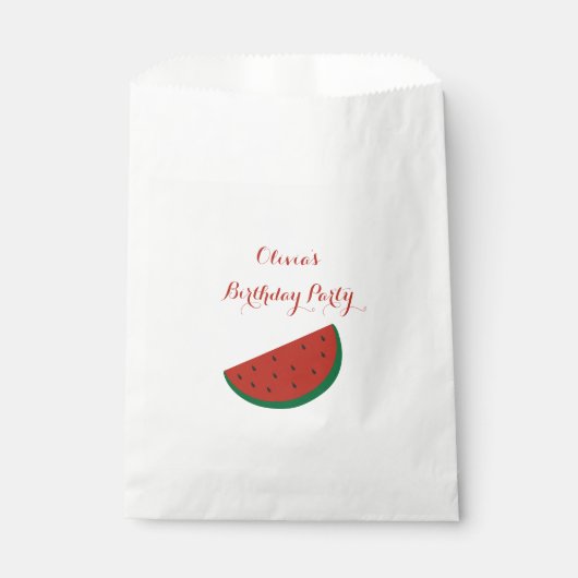 Sachets En Papier Fête d'été Red Melon Watermelon (Devant)