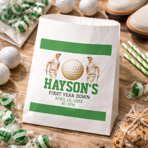 Sachets En Papier Fête du 1er anniversaire : Année terminée, golf en