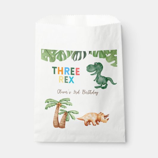 Sachets En Papier fête du 3e anniversaire (Devant)