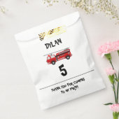 Sachets En Papier Fête du camion d'incendie Anniversaire (Scellé)