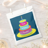 Sachets En Papier Fête du gâteau d'anniversaire (Coupé)