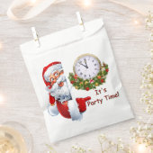 Sachets En Papier Fête du Père Noël (Coupé)