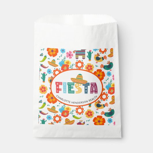 Sachets En Papier Fête Fiesta personnalisée (Devant)