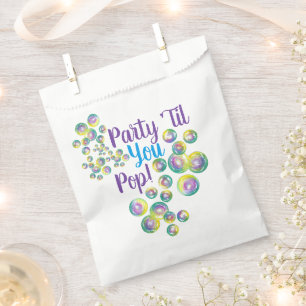 Sachets En Papier Fête jusqu'à vous Pop souffler bulles Iridescente