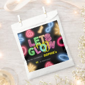 Sachets En Papier Fête laser d'anniversaire de néon fou (Coupé)
