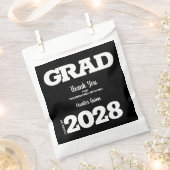 Sachets En Papier Fête noire et blanche (Coupé)