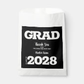 Sachets En Papier Fête noire et blanche (Devant)