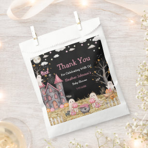 Sachets En Papier Fête Prénatale Petite Fille Halloween Pastel