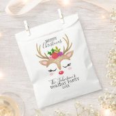 Sachets En Papier Fêtes modernes Noël de rennes fantaisie (Coupé)