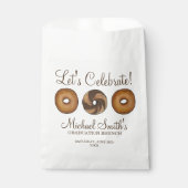 Sachets En Papier Fêtons la collation de diplôme de bagel Brunch (Devant)