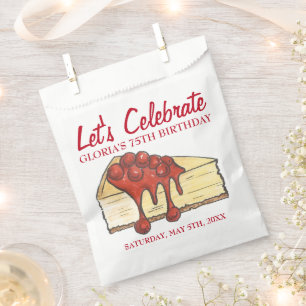 Sachets En Papier Fêtons l'anniversaire du dessert au fromage à la c