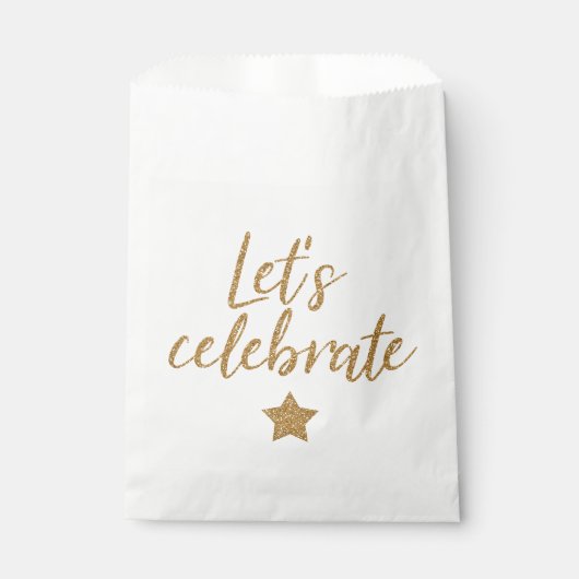 Sachets En Papier Fêtons ! Plus simple (Devant)