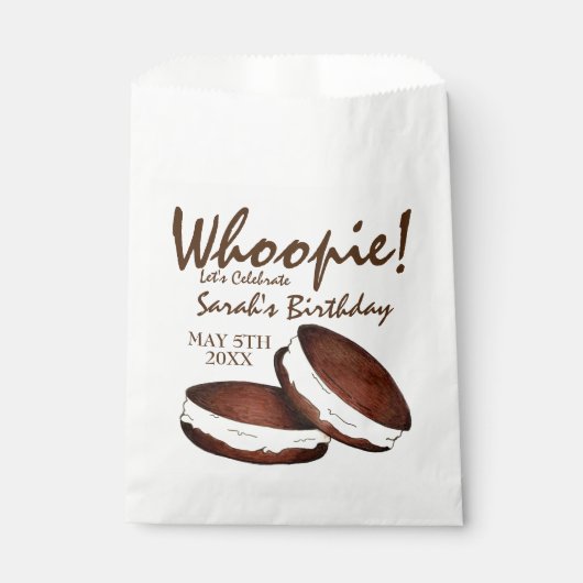Sachets En Papier Fêtons ! Whoopie Pies fête d'anniversaire (Devant)