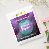 Sachets En Papier Feu Disco violet et rose fête d'anniversaire (Scellé)