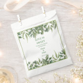 Sachets En Papier Feuillage vert Feuille rustique (Coupé)