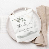 Sachets En Papier Feuille aquarelle de verdure douce | Poussière d'o