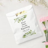 Sachets En Papier feuille de verdure Mariage Favor Sac sucré Fin (Scellé)