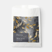 Sachets En Papier Feuille d'or Impasto noir (Devant)