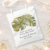 Sachets En Papier Feuille moderne Palm Mariage (Coupé)