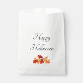 Sachets En Papier Feuilles automne élégantes du parti Halloween (Devant)