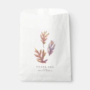 Sachets En Papier Feuilles d'automne mariage remerciements d'automne