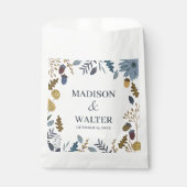 Sachets En Papier Feuilles d'automne rustique mariage de automne num (Devant)