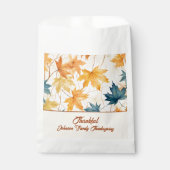 Sachets En Papier Feuilles de l'érable Thanksgiving Brunch Dîner (Devant)