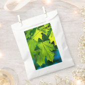 Sachets En Papier Feuilles d'érable vert frais (Coupé)